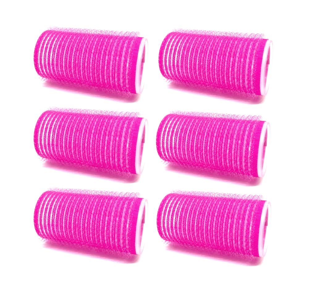 Self Grip Hair Rollers Assorted Colors 6PC