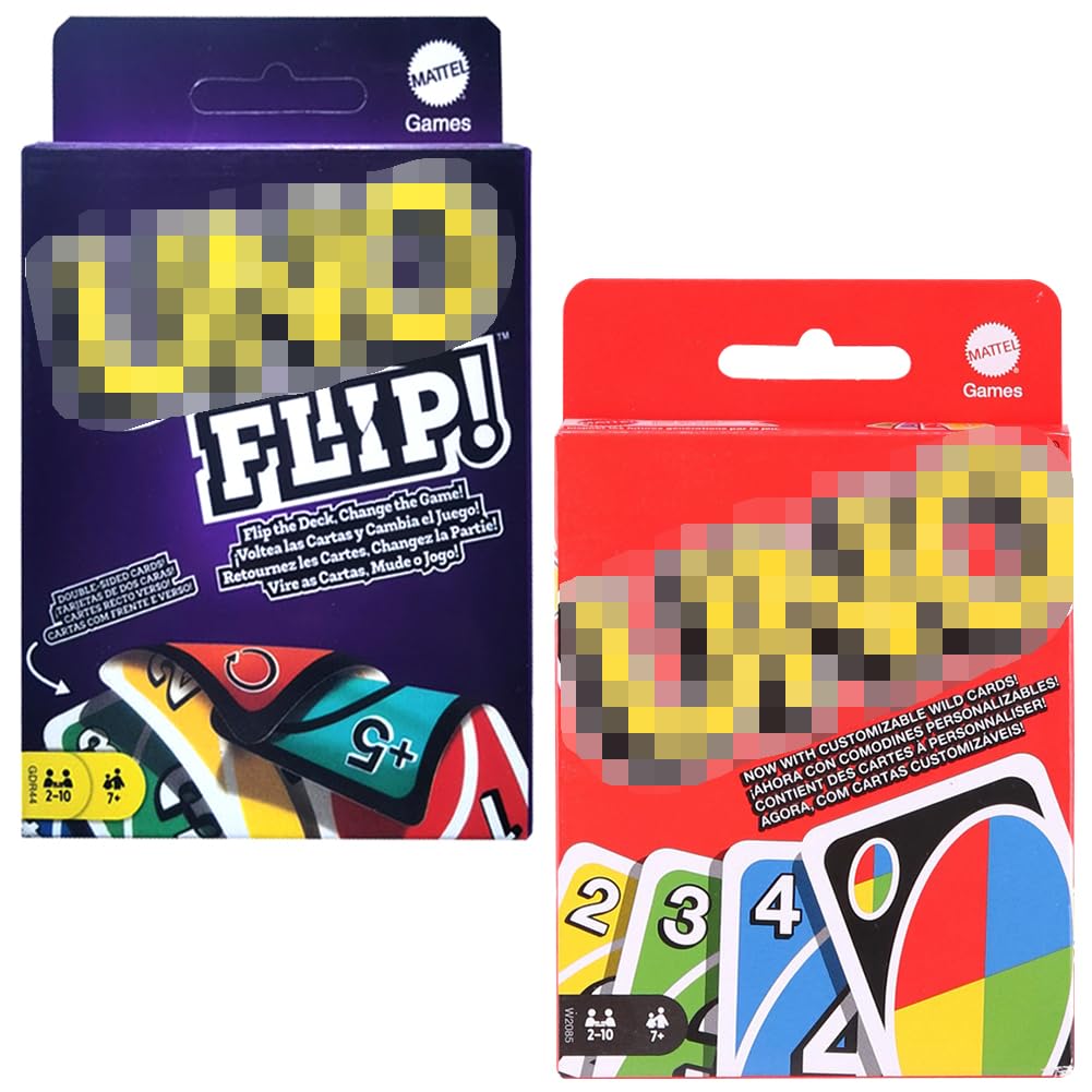 U-NO Card Game: 2-Pack, 112 Cards Each, Ages 7+, Classic Matching Game for 2-10 Players