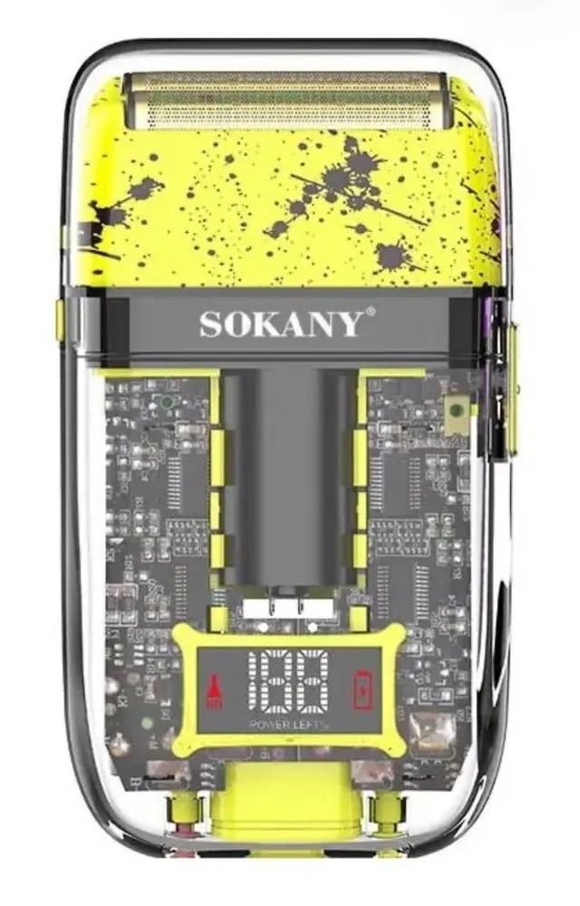 Sokany Sk-382 Electric Razor Rechargeable Shaver Machine
