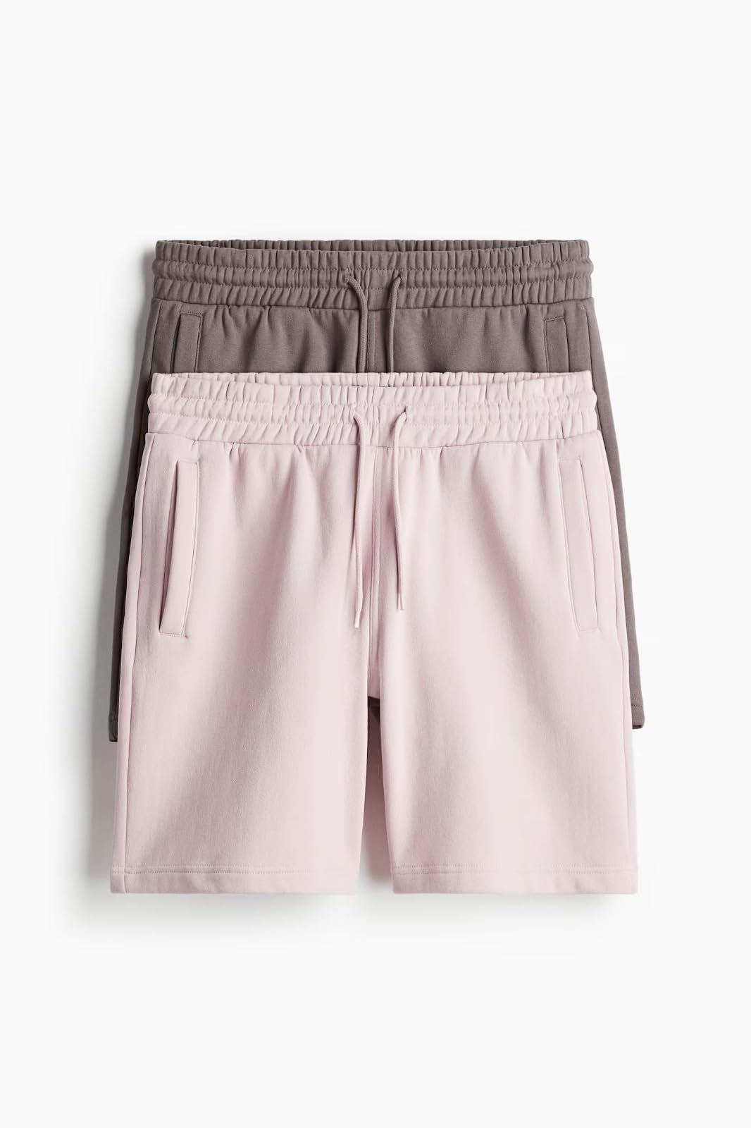 Soft Cotton Drawstring Elastic Waist Side Pockets Back Pocket Sport Shorts for Men