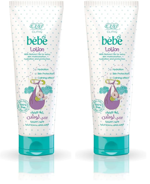 Eva Clinic Bébé Eva Clinic Bebe Lotion with Natural Oils - 200 ml (Pack of 2)