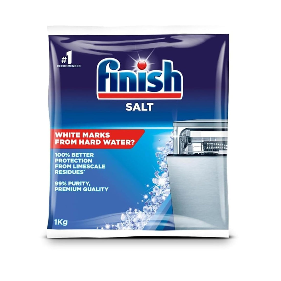 Finish 1kg Dishwasher Salt for Dishwashers and Water Softeners