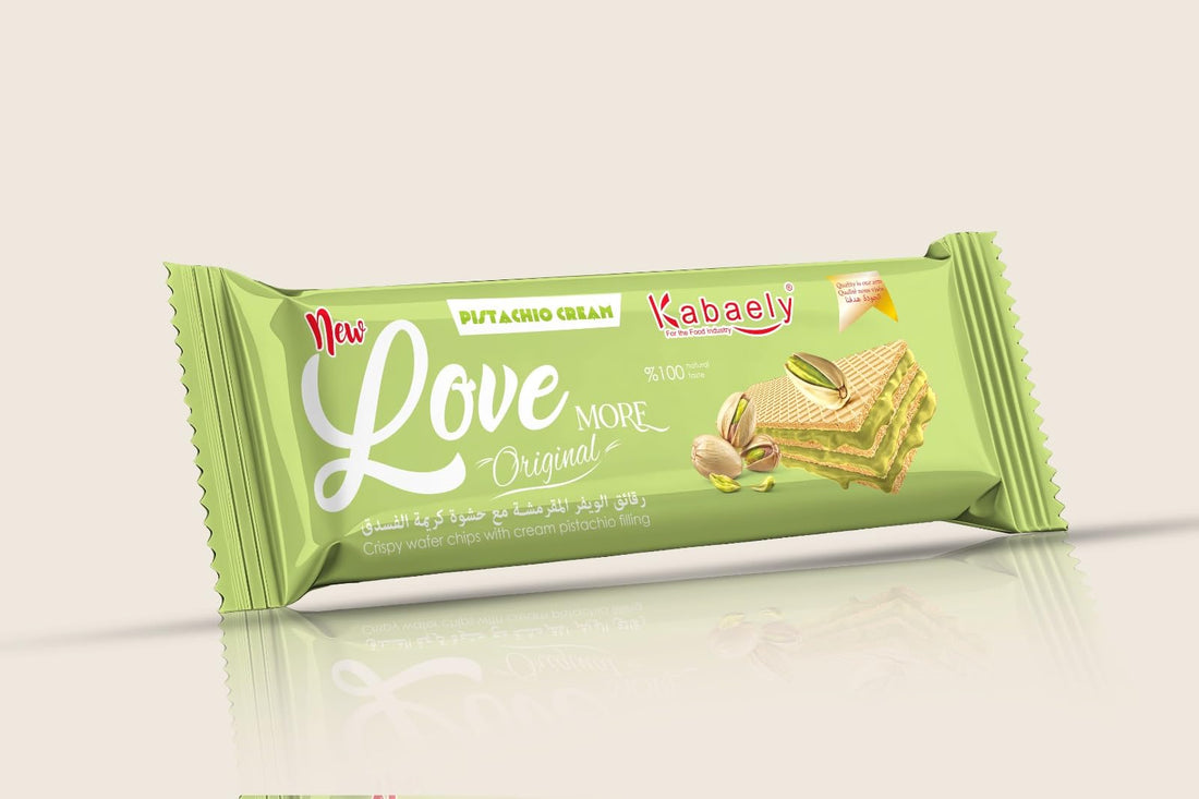 Love More Wafer Cookies Filled with Pistachio Cream 75 g