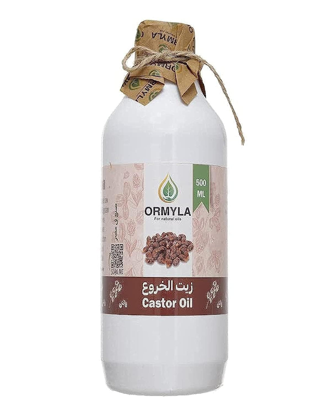 Ormella Raw Virgin Castor Oil for Hair, Skin and Body, 500ML