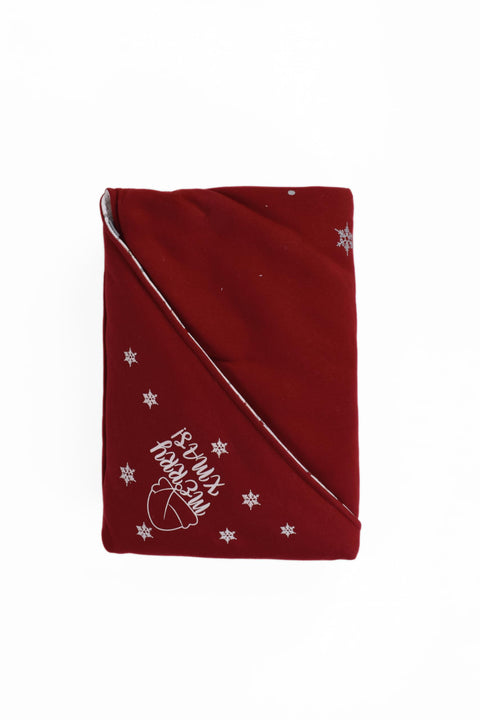 Junior Unisex Baby Santa Claus Patterned Blanket, 3 Months