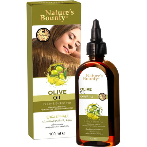 Nature's Bounty - Natural Oil, Nourishing & Strengthening, 100 ML (Olive Oil For Dry & Broken Hair)