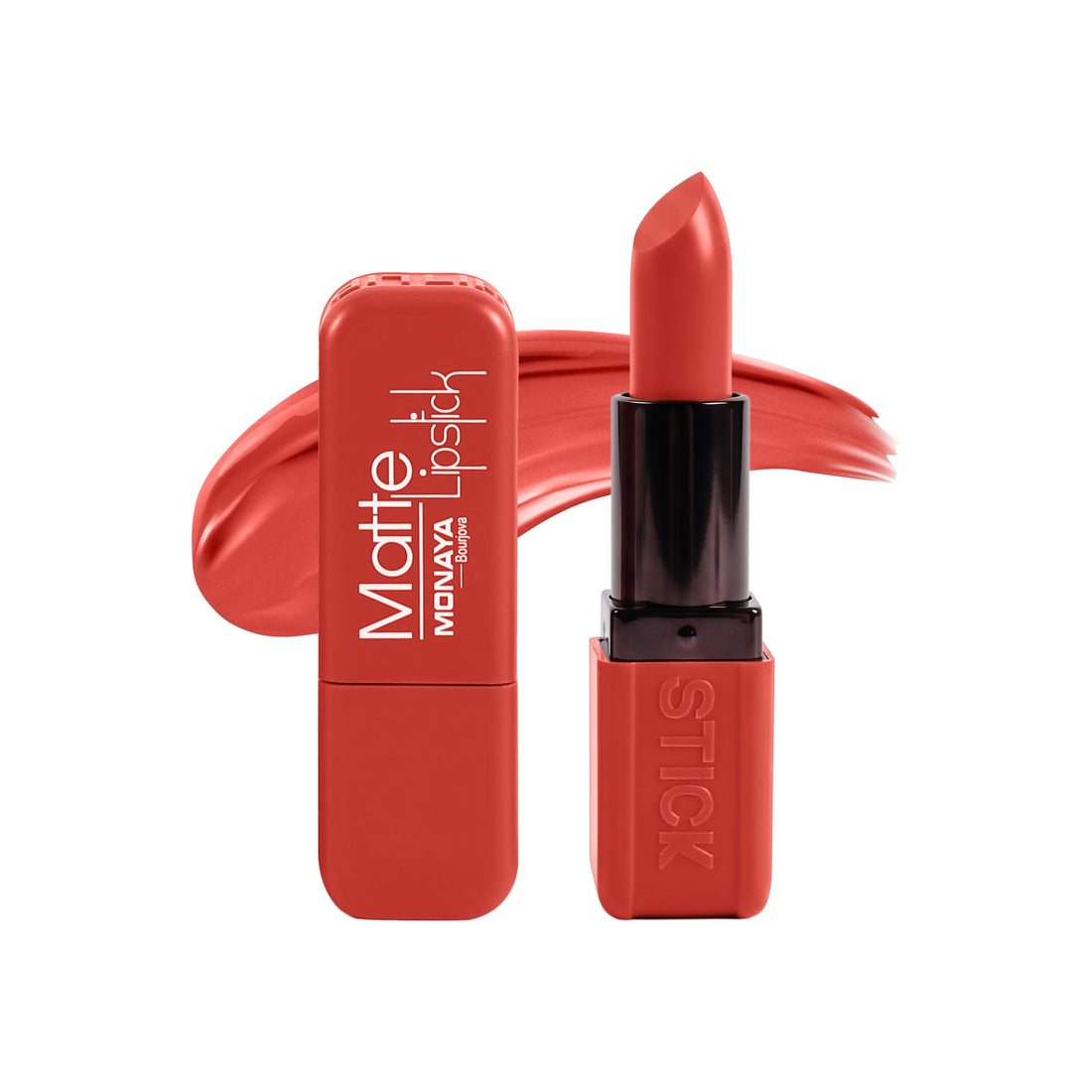 Monaya L022 Matte Lipstick | High Pigment Long-Lasting Matte Lip Color | Smooth Lightweight Non-Drying Finish Lipstick (L104)