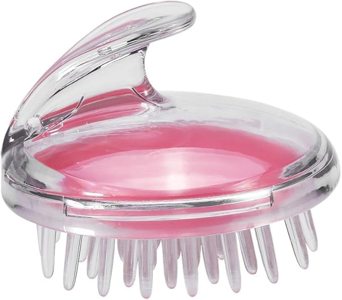 Generic Silicone Shampoo Brush, Hair Care Scalp Massager Shower Brush Deep Cleaning Hair Washing Massage Comb Beauty Tool for Men Women, Kids and Pet (Pink, Small)
