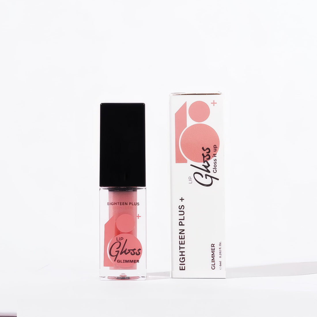 Lip Gloss Glimmer, 6ml, with Hyaluronic Acid, Lightweight Non-Sticky Moisturising Formula