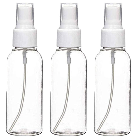 Spray bottles,3 PCS Small Refillable Containers Set Clear Empty Fine Mist Mini Travel Bottle Suit for Travel,Perfume Cosmetic,Make-up,Hair Spray and other Liquids- 60ml