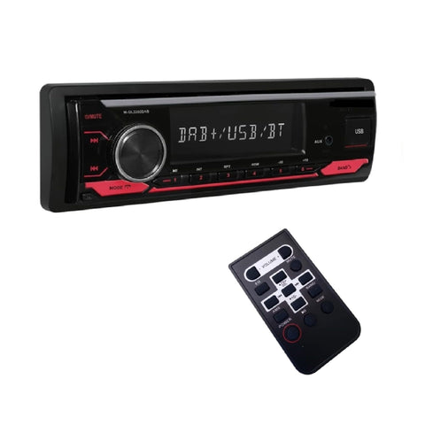 Car Cassette Bluetooth Radio - Mono Design, Muslim FM Quran Stereo with Buttons and Remote Control, AUX Input, USB Port (P61)