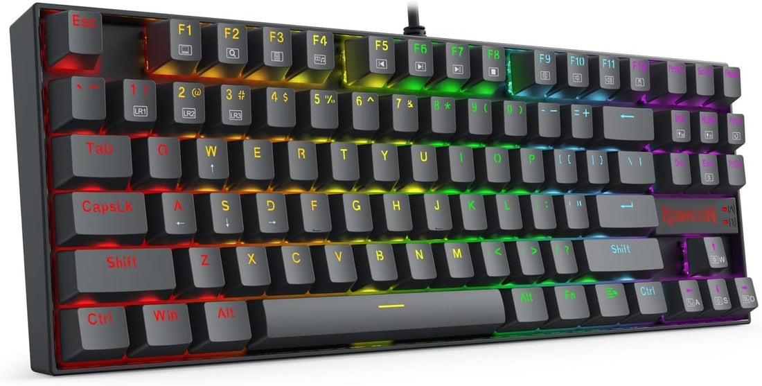 Redragon K552 Rainbow Gaming Mechanical Keyboard - Outemu Red Switch - METAL ABS CONSTRUCTION