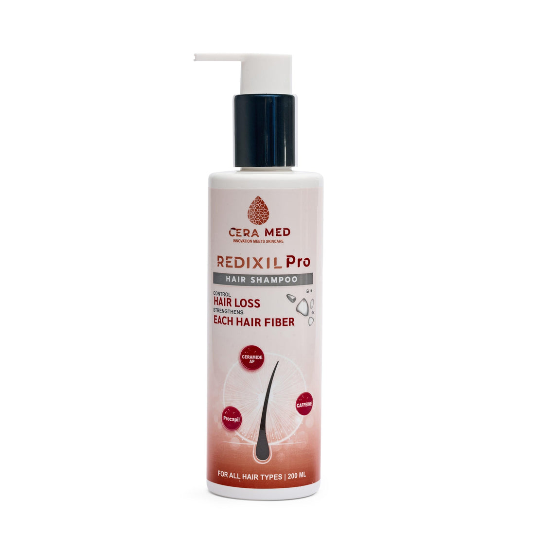 CERA MED Redexil Pro Hair Shampoo - 200ml | Control hair loss | Strength each hair fiber | For all hair types