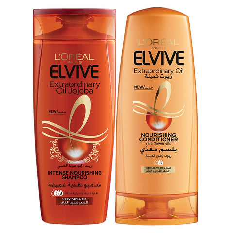 L'oreal Elvive Oil Shampoo Dry Hair 400ml + Conditioner 400ml Dry Hair