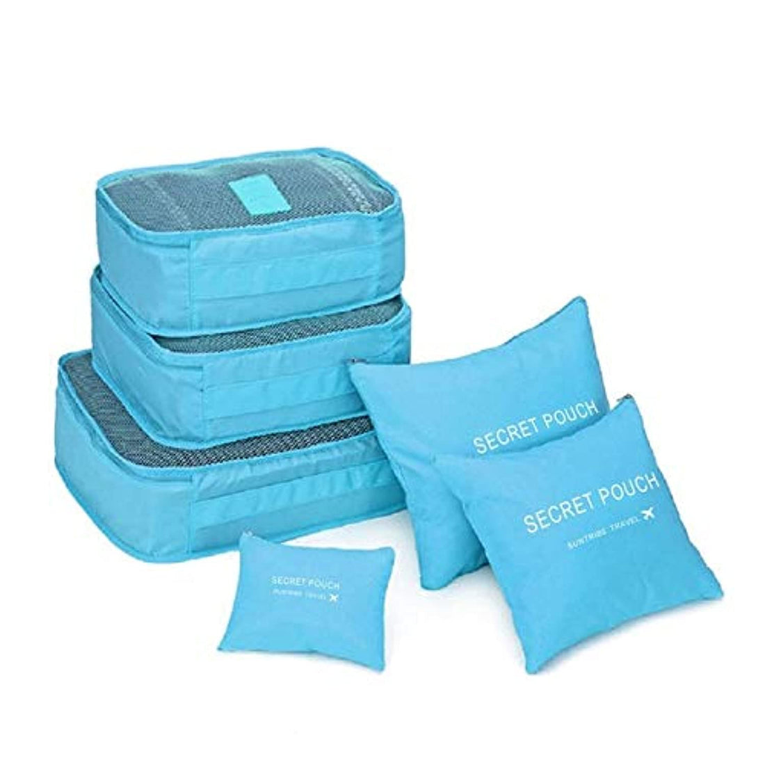 6pcs/set Travel Organizer Storage Bags Portable Luggage Organizer Clothes Tidy Pouch Suitcase Packing Laundry Bag Storage Case
