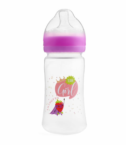 La Frutta Printed Feeding Bottle with Wide Neck - 220 ml