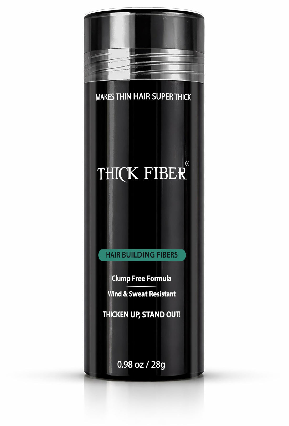 THICK FIBER Hair Building Fibers for Bald Spots & Thinning Hair (MEDIUM BLONDE) - 25g Bottle - Conceals Hair Loss in Seconds - Hair Fibers for Men & Women