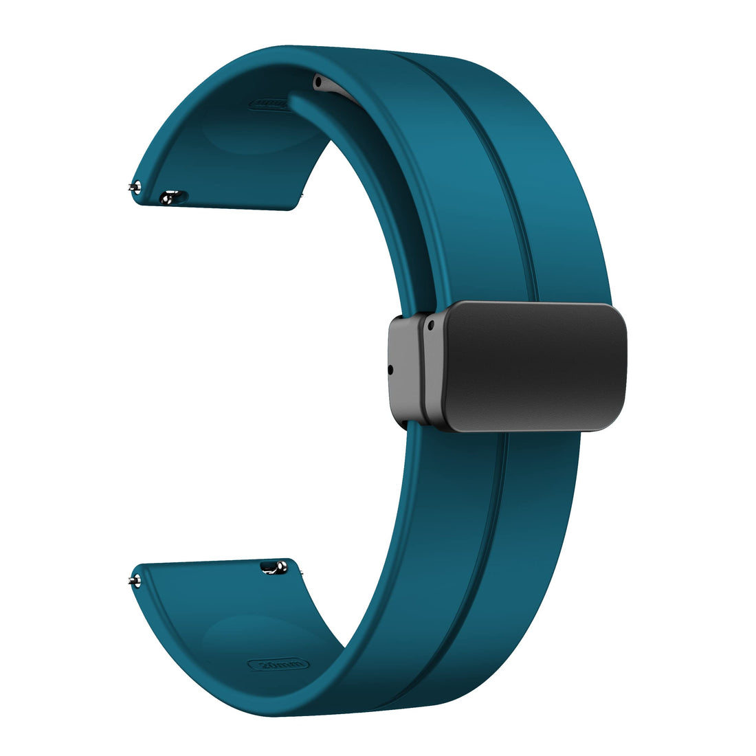 Magnetic Watch Band 16mm 18mm 19mm 20mm 22mm - Quick Release - Skin-Friendly Soft Silicone Sport Watch Band for Men Women, Magnetic Folding Clasp Silicone Strap