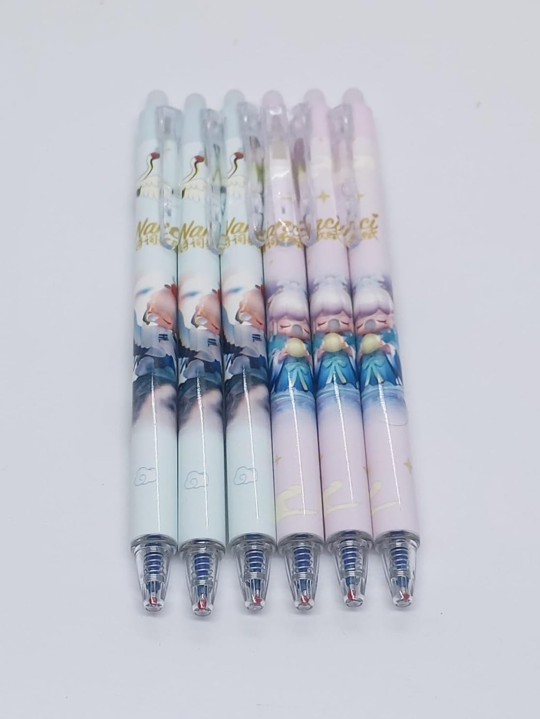 Erasable Blue Pen - 6 Beautiful Fun Pens