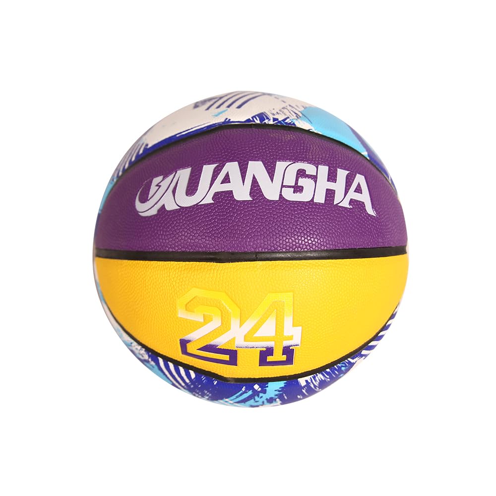 360 Degree KUANGHA Leather Basket Ball, Size 7, Multicolor