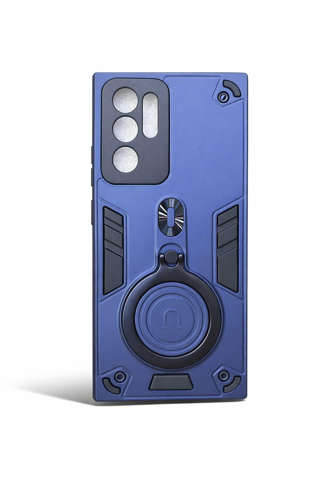 Protective Phone shell Compatible with Samsung Galaxy Note 20 Ultra Case Shockproof Magnetic Kickstand Hard Cover Shockproof Dustproof Drop Proof Military Grade Protective Cover (Blue)