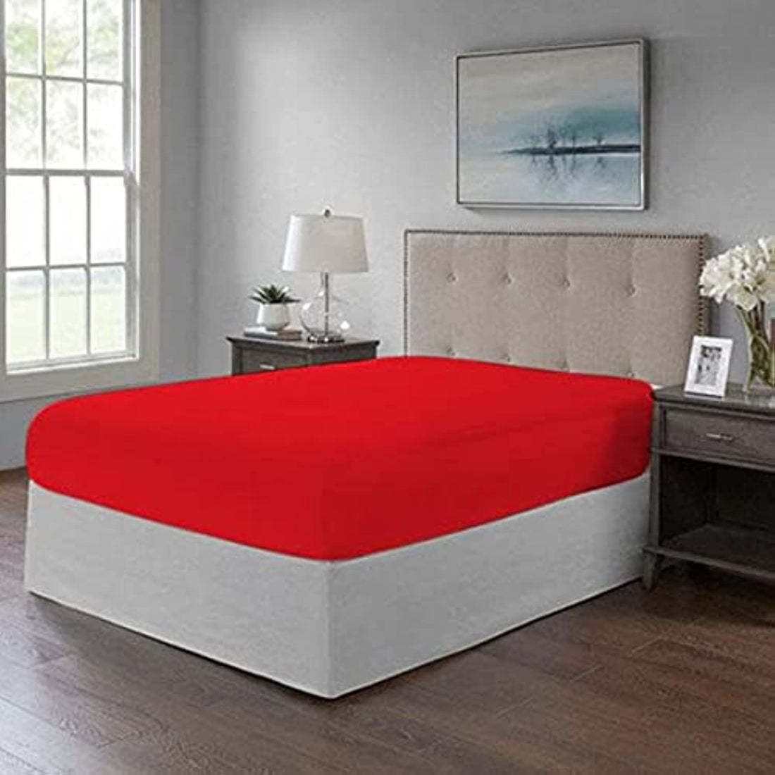 Tigers Trade Lines Fitted Bed Sheet -1Pcs-Cotton-for Mattress Size 180x200 cm from