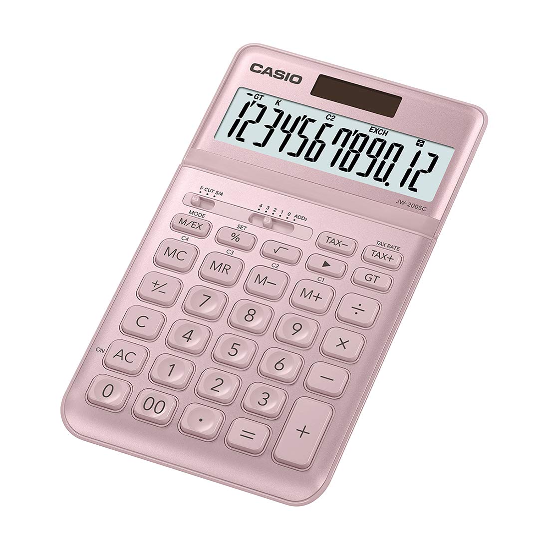 Casio CB185 jw-200sc-pk practical calculator - pink White