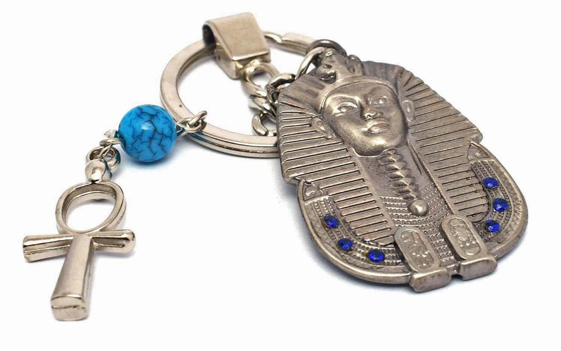 immatgar pharaonic king Tutankhamun, ankh key keychain Egyptian souvenirs gifts from egypt Pharaoh