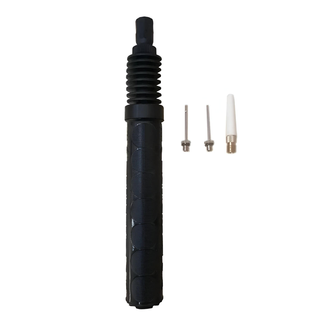 Power Pump - Dual-action hand air pump with extendable hose for faster inflation of football, rugby ball, basketball, volleyball, handball and other inflatable balls during training and games.