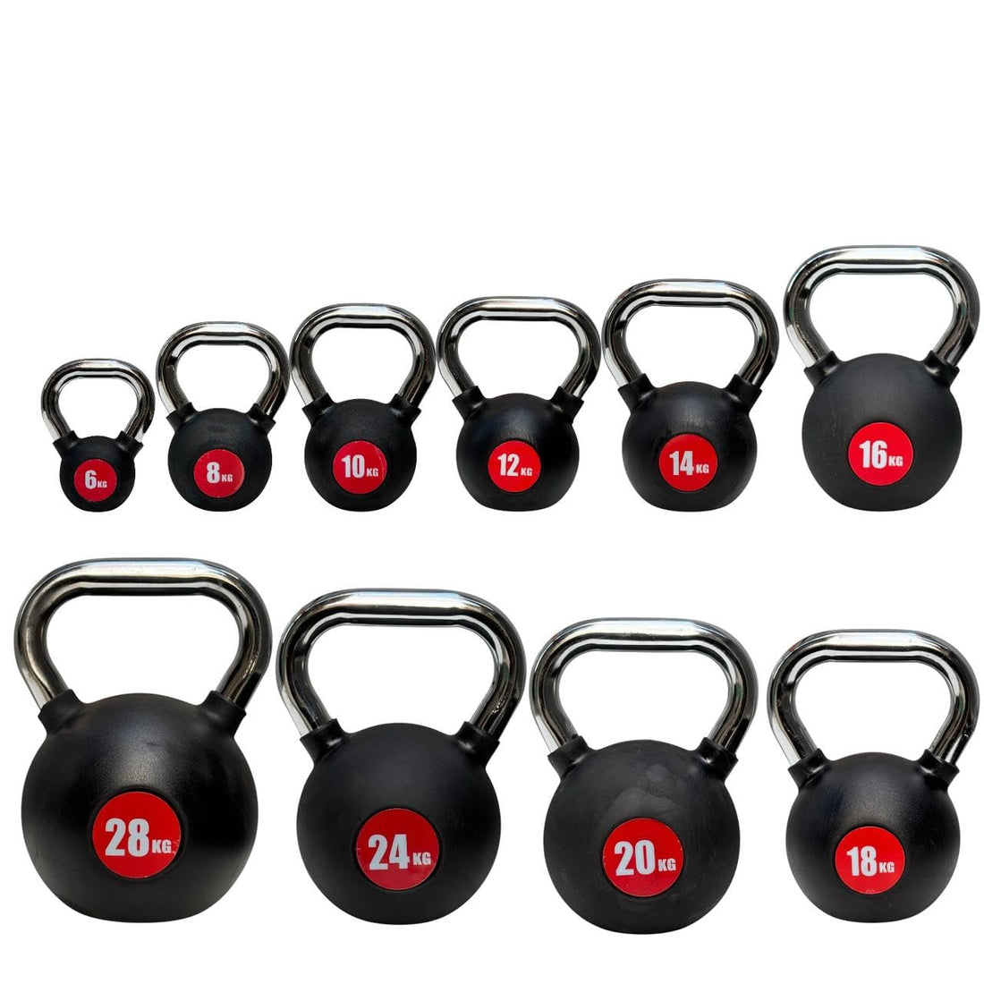 Professional Kettlebell Dumbbells – Multiple Weights (4kg to 28kg) – Ergonomic Stainless Steel Handle – Ideal for Strength and Cardio Training – Suitable for Home & Gym