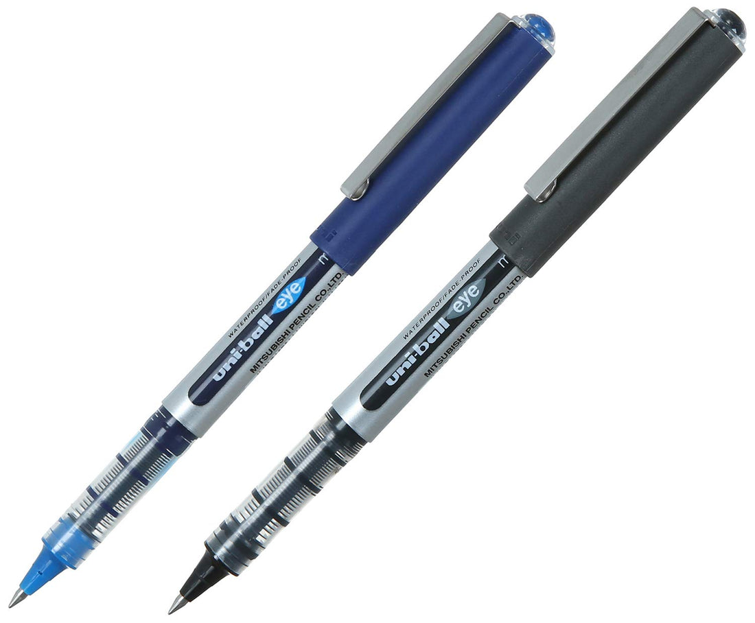 Uni-ball Ub150 Eye Pen, Pack of 2 - Blue and Black