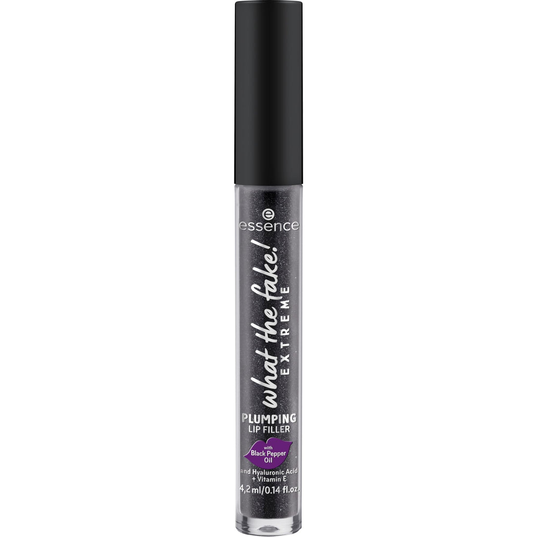Essence what the fake! Extreme Plumping Lip Filler Lip Booster, No. 03, Black, Colour Matching, Vegan, Paraben-Free, No Microplastic Particles, Nanoparticles Free, Pack of 1 (4.2 ml)