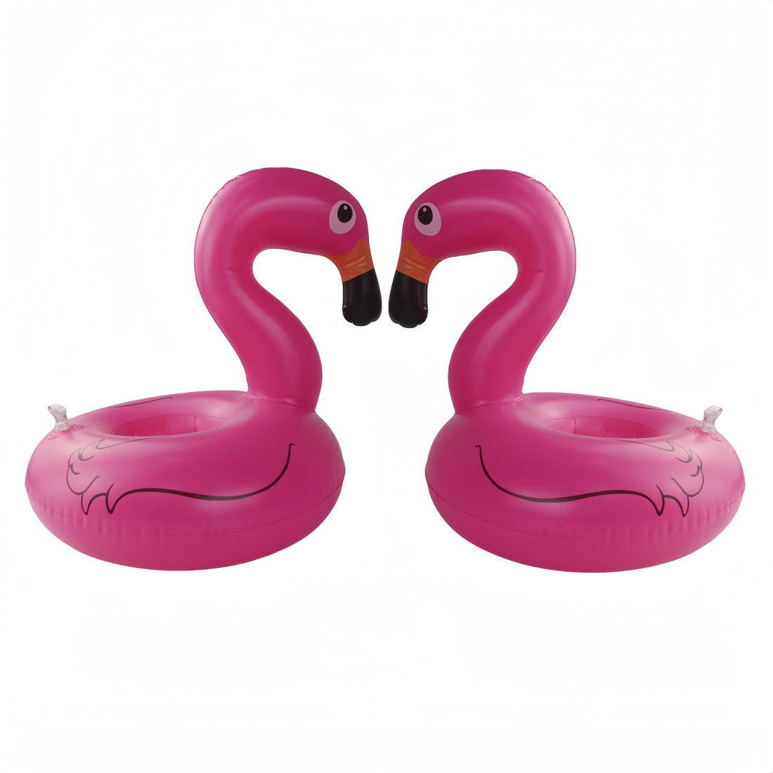 2 Pack Floating Drink Holder Flamingo Pool Float Drink Inflatable Flamingo Floaties for Pool,Pool Cup Holders Beer Floaties for Pool for Parties and Summer Pool Water Fun(Pink)-SATONBEYI