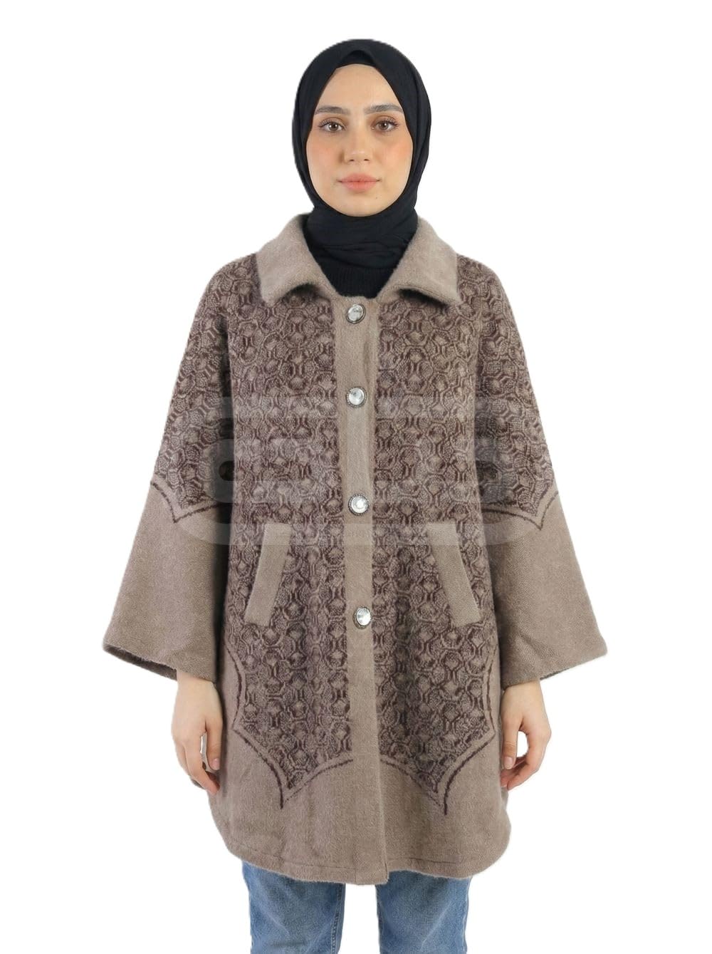 Women's Winter Cap, Wool Poncho