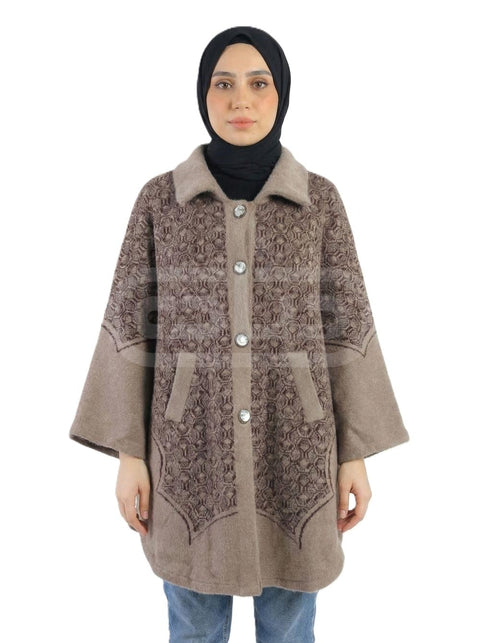 Women's Winter Cap, Wool Poncho