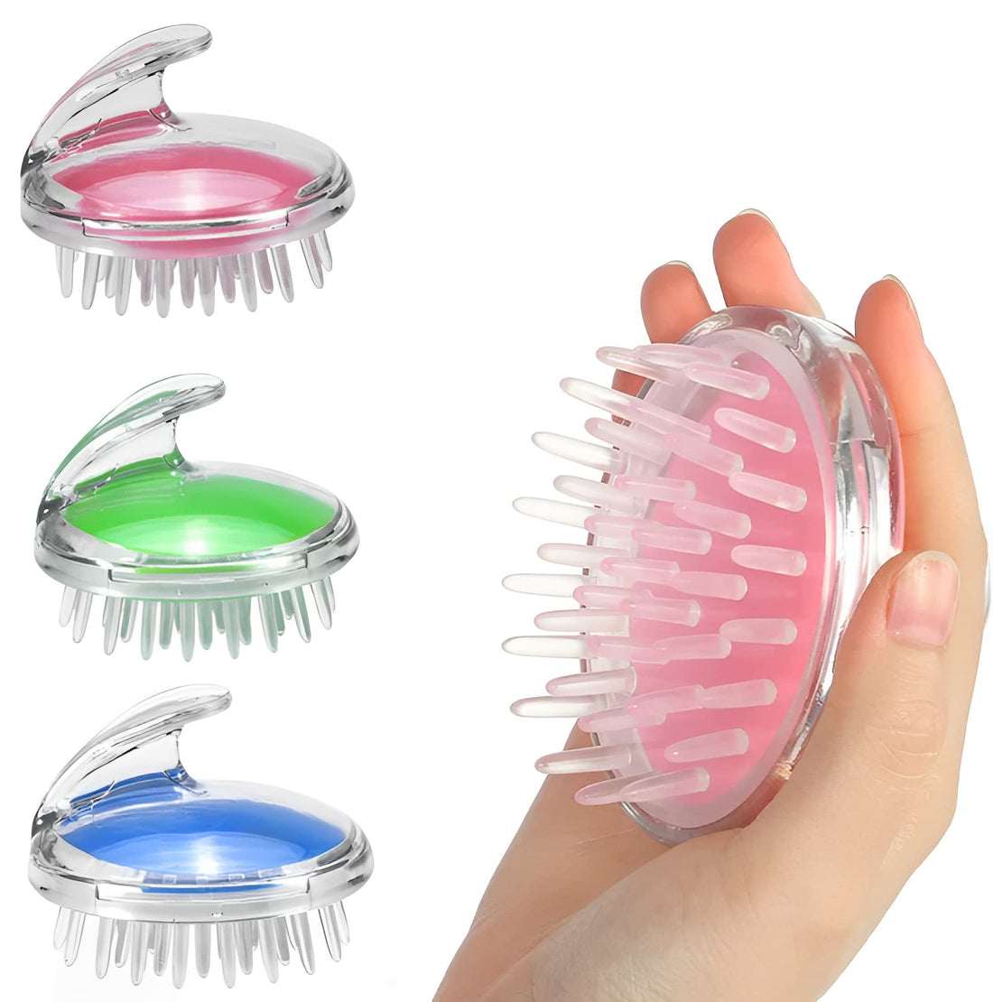no logo Hair Shower Brush Head Massage Brush Hair Comb with Handle