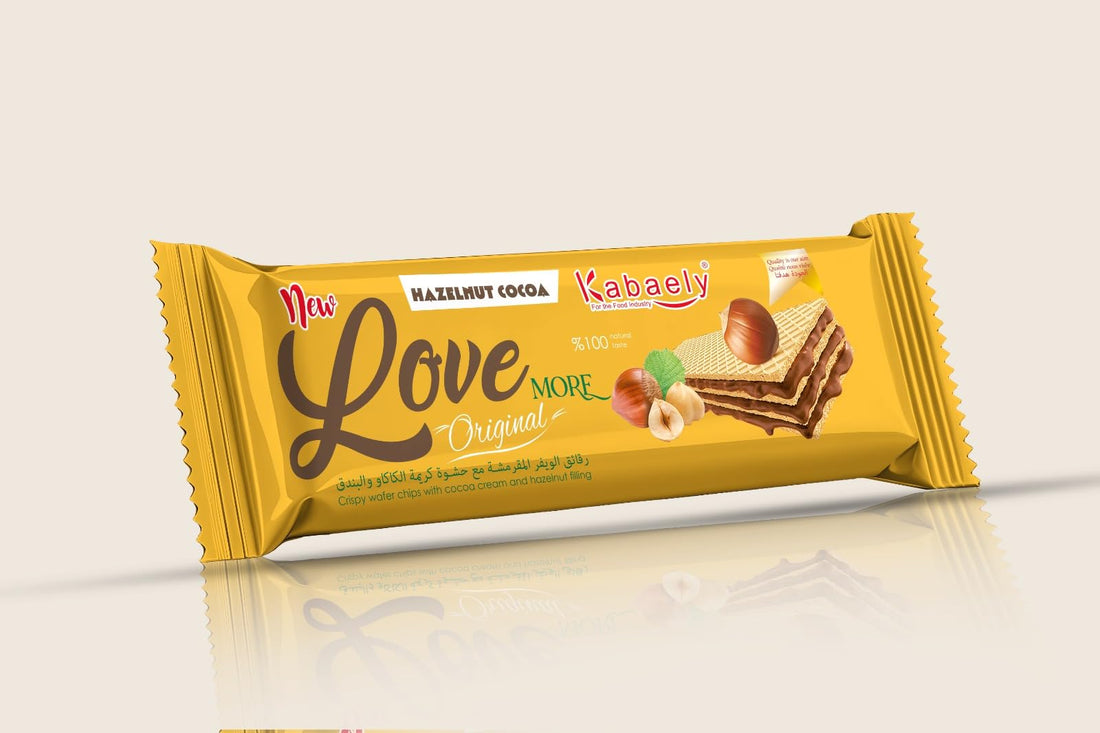 Love More Wafer Cookies Filled with Cocoa and Hazelnut Cream 75 g