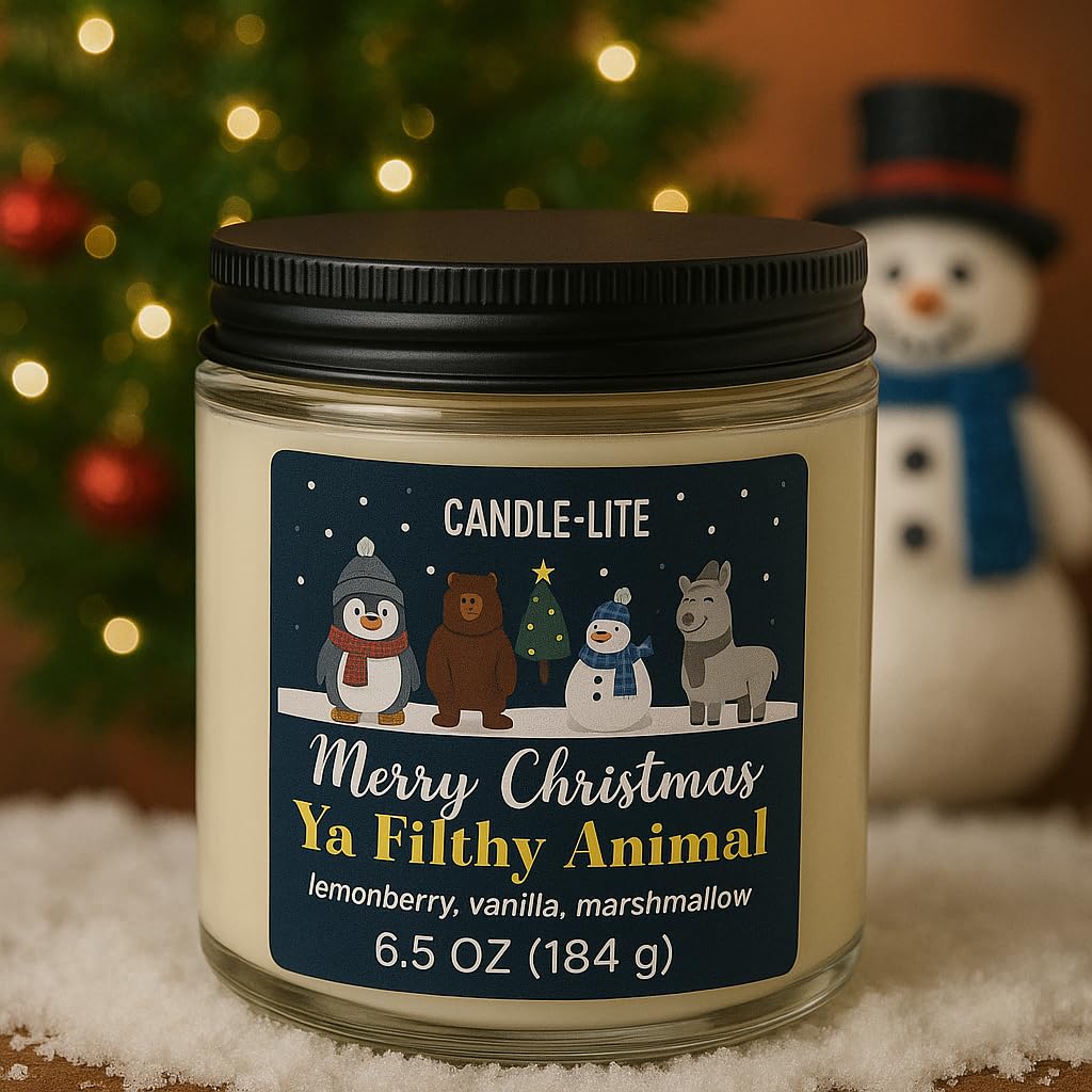 Kanawaty Scented 6.5 oz Candle Jar, YA FILTHY ANIMAL, Up to 40 Hours of Burn Time, Single-Wick