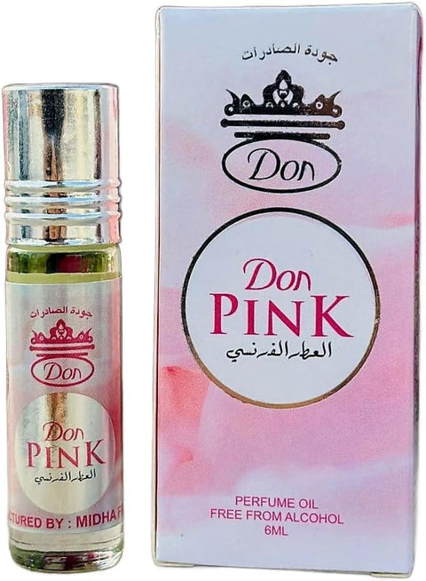 French Dune Perfume Oil - Don | Alcohol Free Fragrance Oil for Unisex - 6ml (Pink)