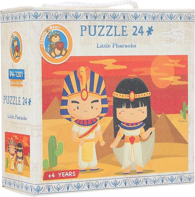 Fluffy Bear Little Pharaohs Puzzle 24-Pieces