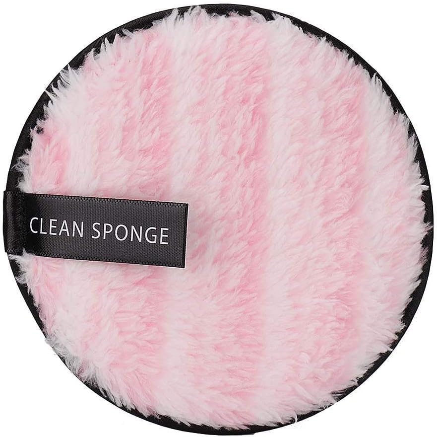 Facial Cleaning Puff, Double-sided Microfiber Facial Makeup Remover Puff, Reusable Face Cleansing Towel Cloth Pad(multicolor)
