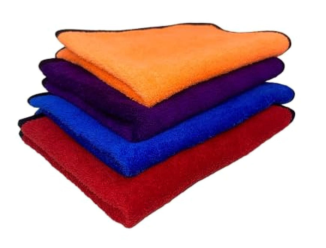 ShowTop Car Drying Towel, Premium Microfiber Cleaning Cloth, Super Absorbent Car Drying Towel, Suitable for Car/Windows/Screen/Kitchen - 30x40cm (4 Pack)