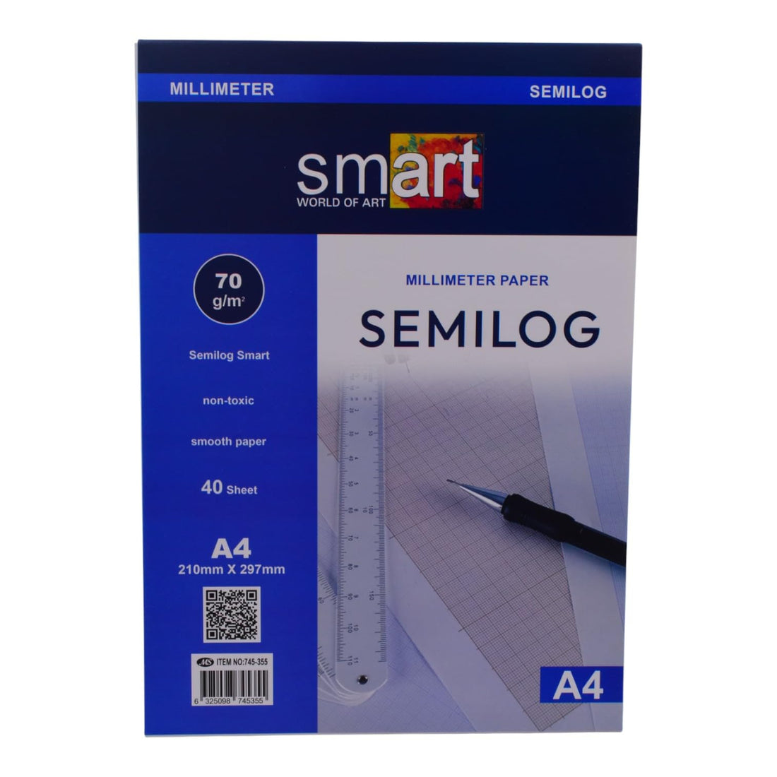 Drawing Sketchbook, A4, 40 Sheets – Blue