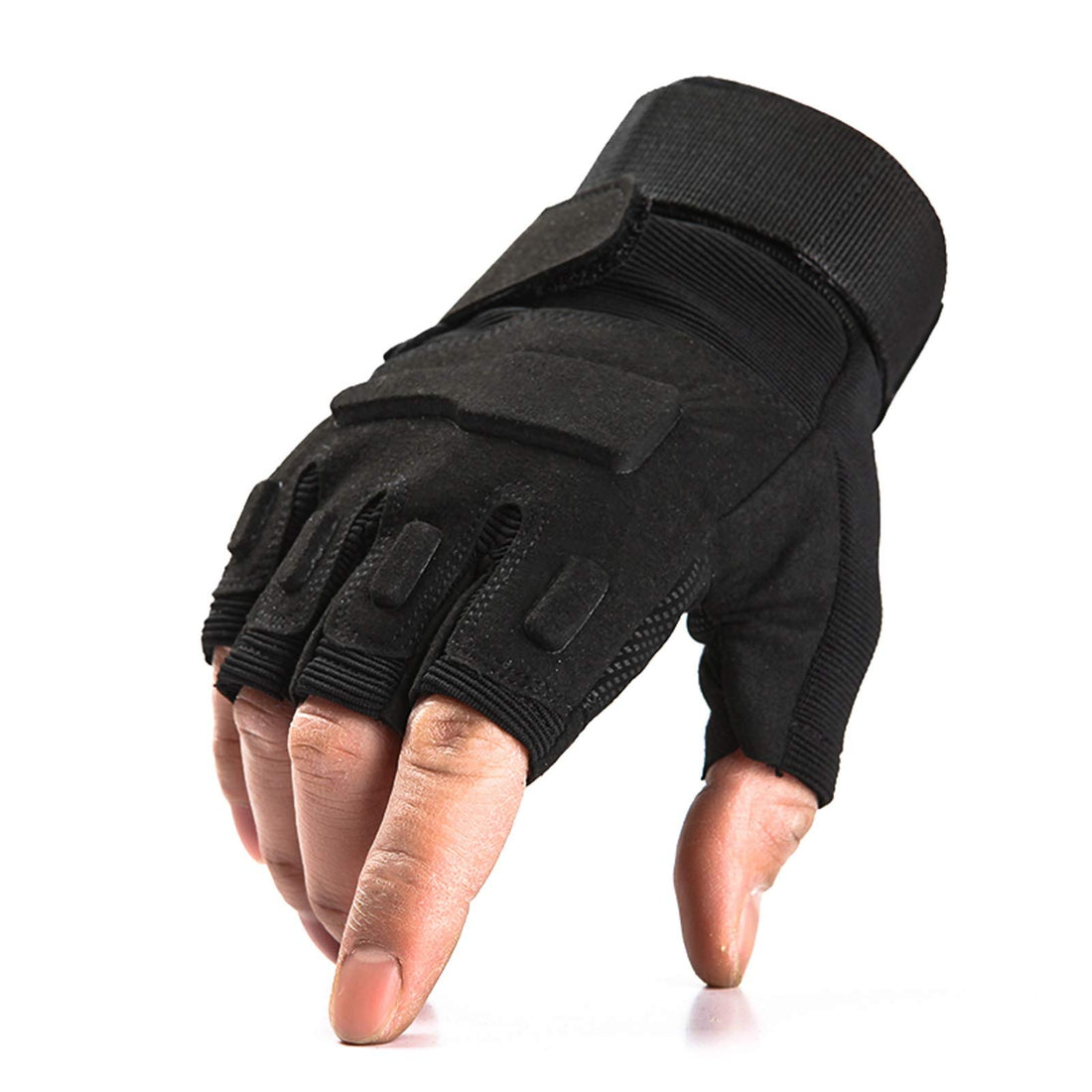 ZKK Tactical Gloves, Fingerless Military Gloves, Touch Screen Gloves for Shooting, Archery, Motorcycles, Outdoor Equipment Mittens