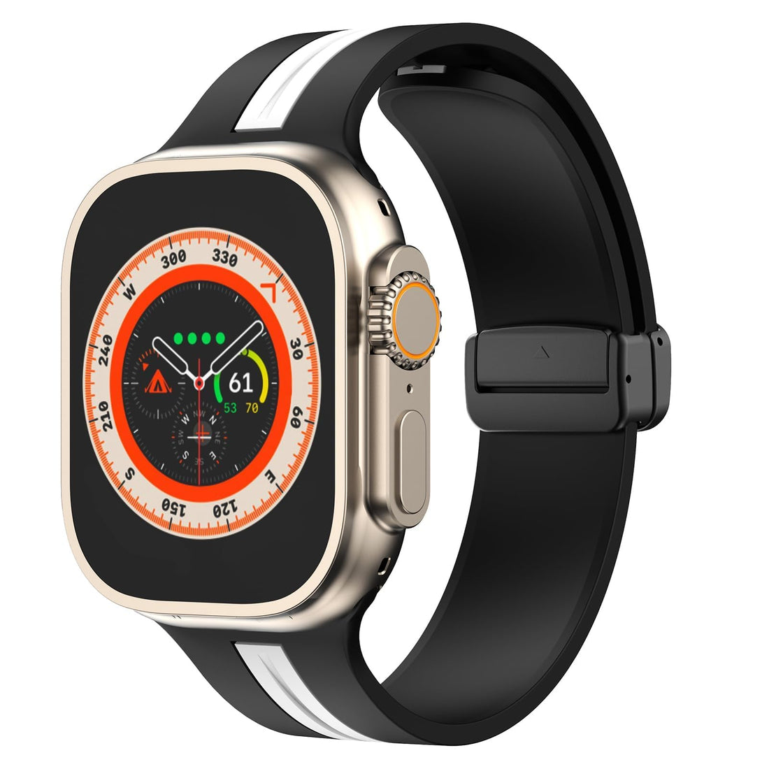 Dl3 Mobilak Silicone Magnetic Strap for Apple Watch Ultra Band 49mm 45mm 44mm 42mm 41mm 40mm 38mm Men/Women, Soft Sport Silicone Replacement Wristband Strap for iwatch Series 9/8/7/6/5/4/3/2/SE/Ultra2