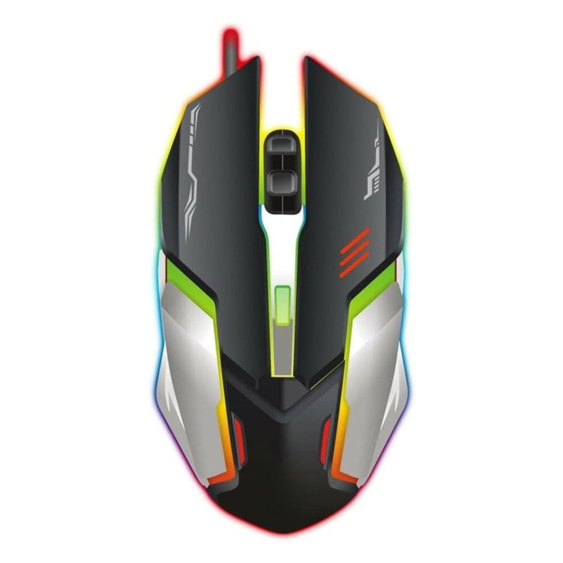 Gaming Mouse XP11 with 3200 DPI Sensor 6 Programmable Macro Buttons RGB Backlit Ergonomic Professional Gamer Mouse with 1000Hz Polling Rate Hand User Left/Right