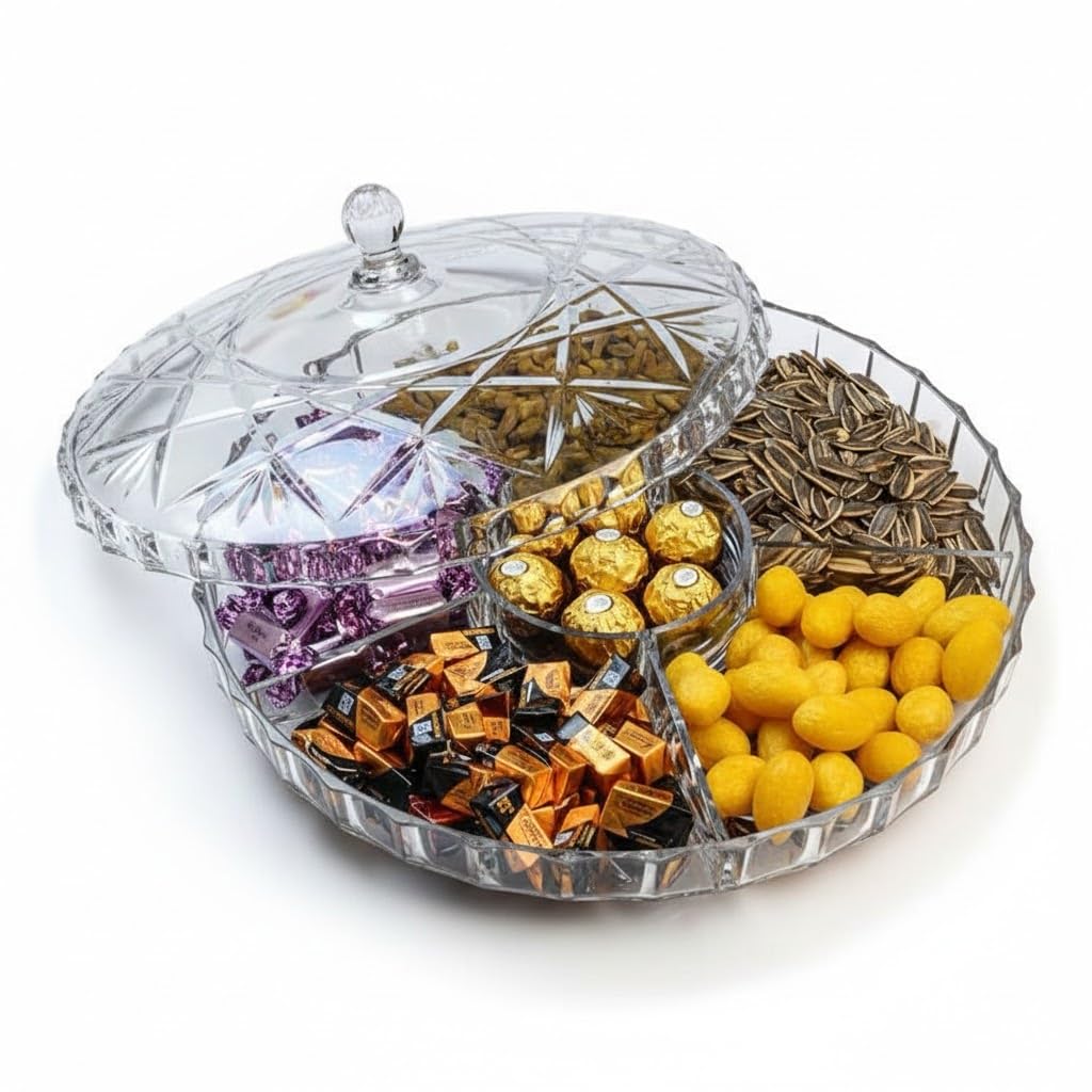 Versatile Tasali Plate - Practical Design To Serve Nuts And Snacks In Style H