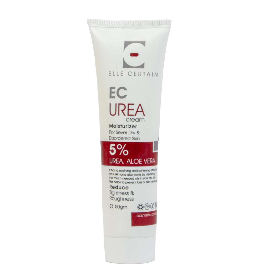 Elle Certain EC Urea Cream 5% Urea,Aloe Vera Reduce Tightness&Roughness 50gm