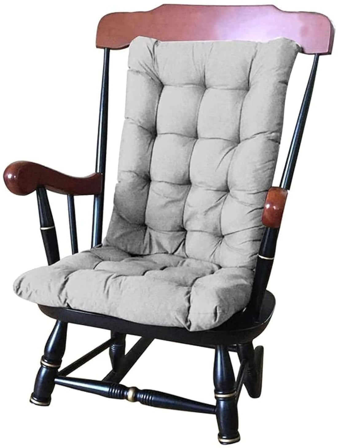 High Back Chair Cushion Non-slip Sun Lounger Recliner Cushion Bench Cushion Outside Patio Sun Lounger Cushion Thick Padded Recliner Seat Pad for Garden Indoor Outdoor (120 x 50 cm,Grey) (C)