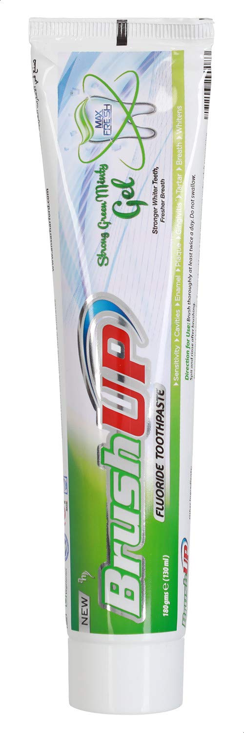 Brush Up Fluoride Toothpaste, Green - 130 Ml